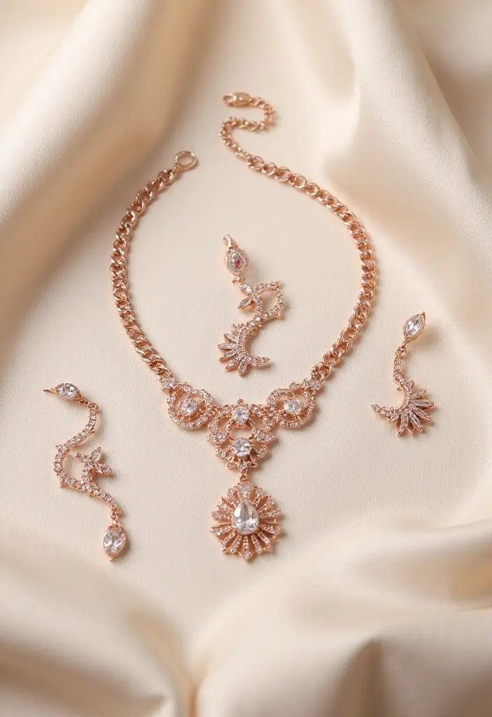 14 Stunning Rose Gold Jewelry Pieces You Absolutely Need in Your Collection (Don’t Miss #4!) - 8. Rose Gold Jewelry Sets