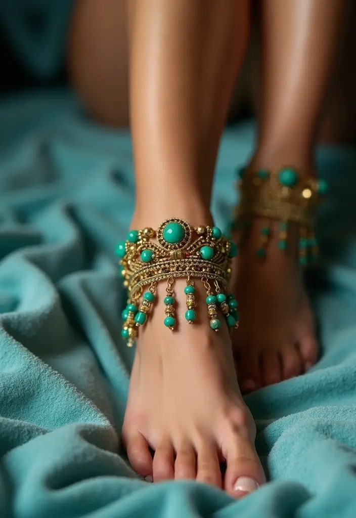 15 Must-Have Women Party Wear Jewellery Pieces That Will Steal the Show! - 13. Bold Anklets