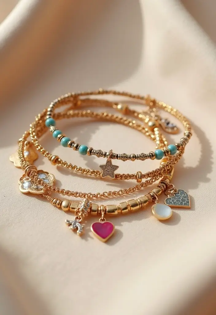 15 Must-Have Women Party Wear Jewellery Pieces That Will Steal the Show! - 8. Dainty Layered Bracelets