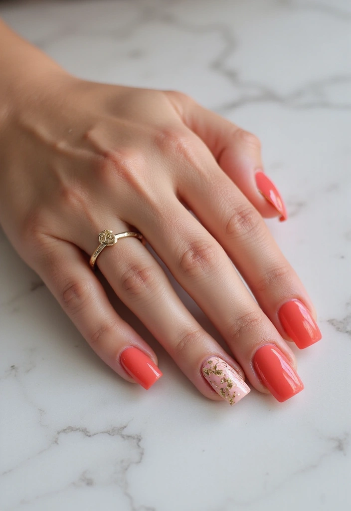 15 Stunning Short Nails Acrylic Square Designs You’ll Want to Try Right Now! - 15. Statement Accents