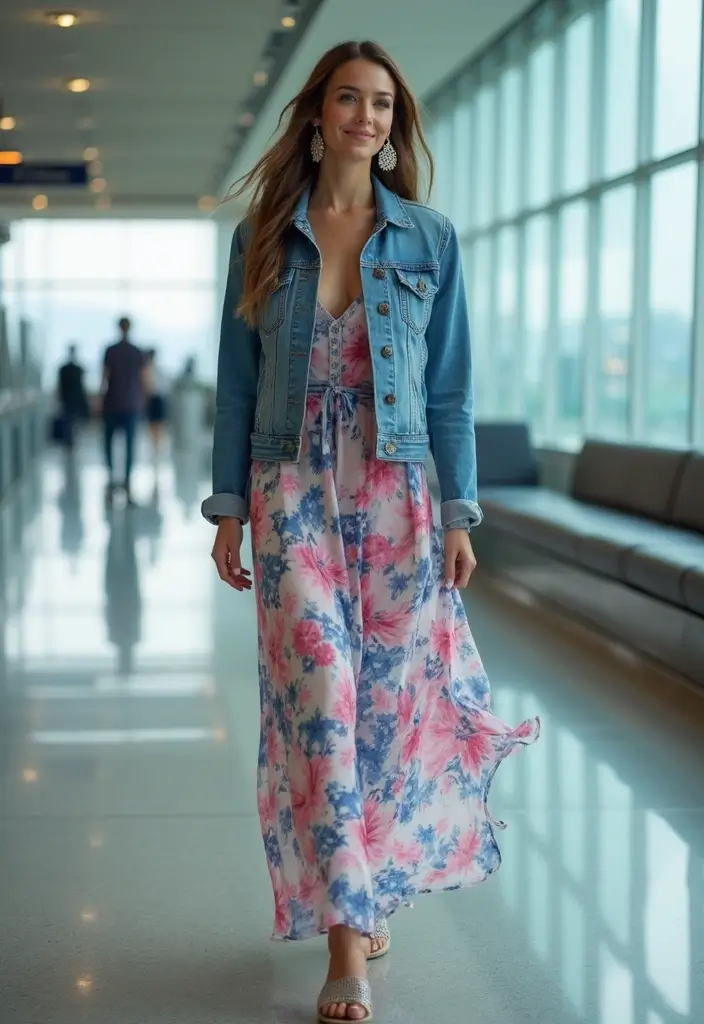 15 Travel Outfits for Women That'll Make You the Most Stylish at the Airport! - 3. Maxi Dresses for Effortless Elegance