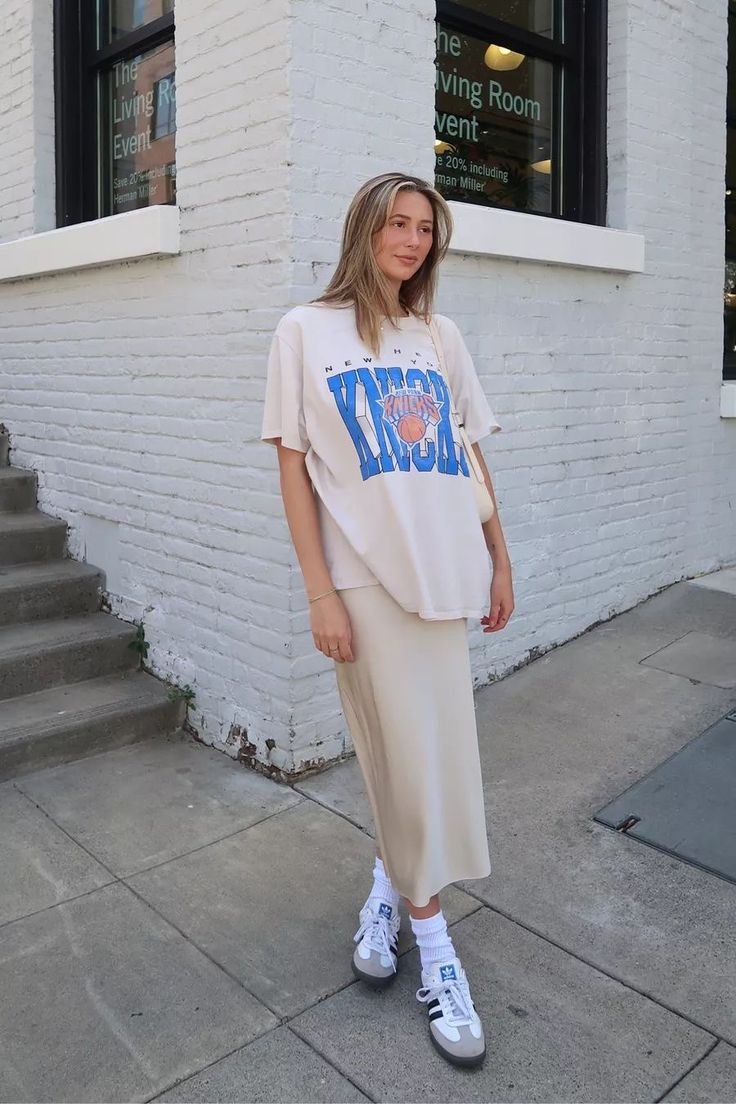 17 Effortless Outfits With Tees and Flowy Dresses for Everyday Chic (Game-Changer #3!) - Effortless Layering