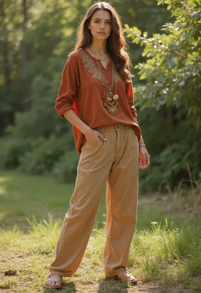 18 Cord Sets Outfit Ideas for Women That Turn Heads This Season (4 Is Fire!) - 9. Effortless Boho