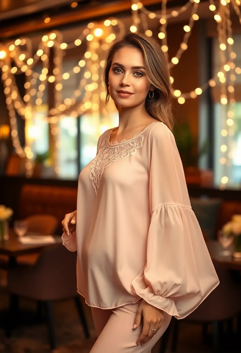 18 Date Night Outfits For Women That Will Make You the Center of Attention (You Won't Believe #7!) - 17. Sophisticated Chiffon Blouse
