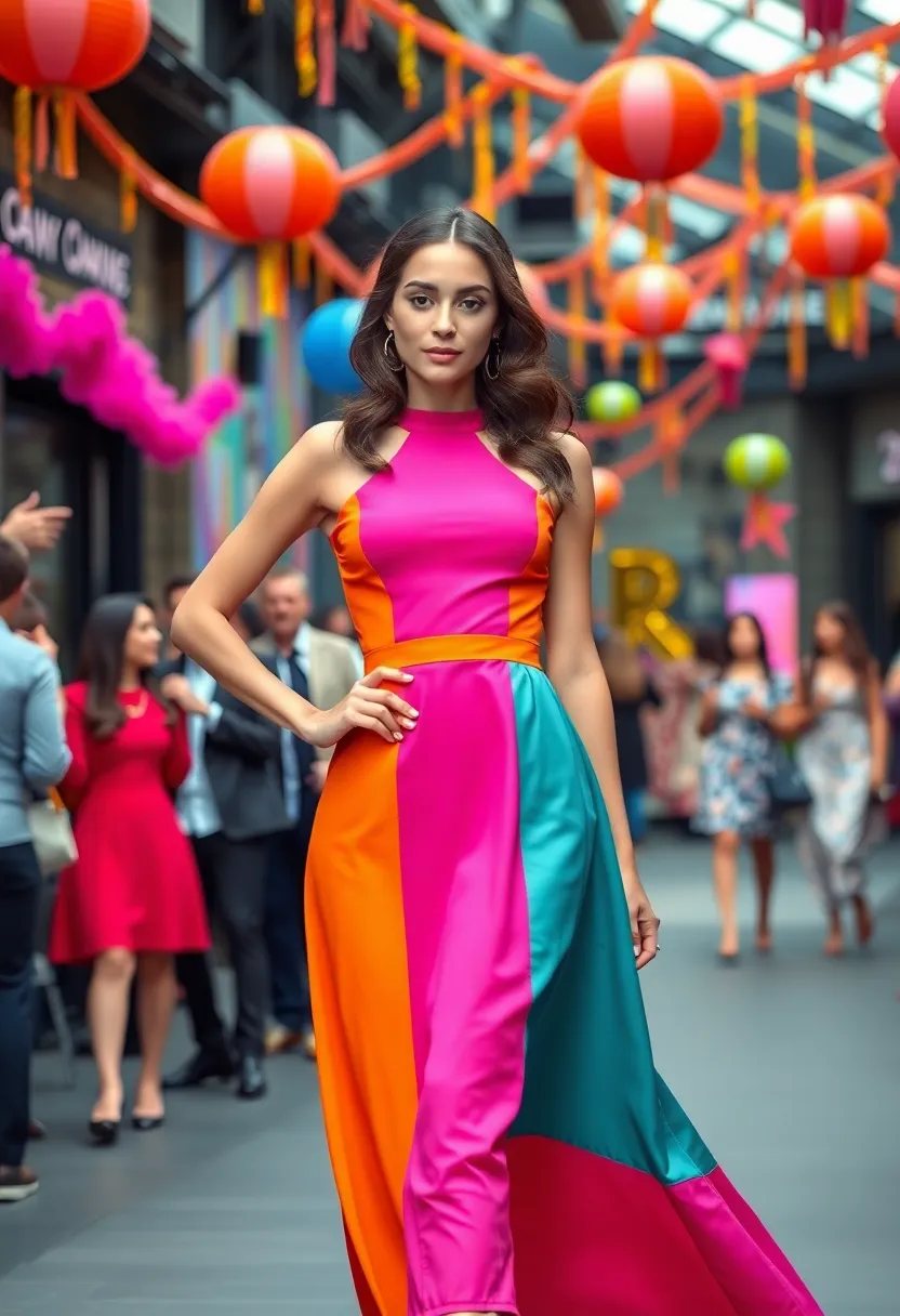 18 Date Night Outfits For Women That Will Make You the Center of Attention (You Won't Believe #7!) - 7. Stunning Color-block Dress