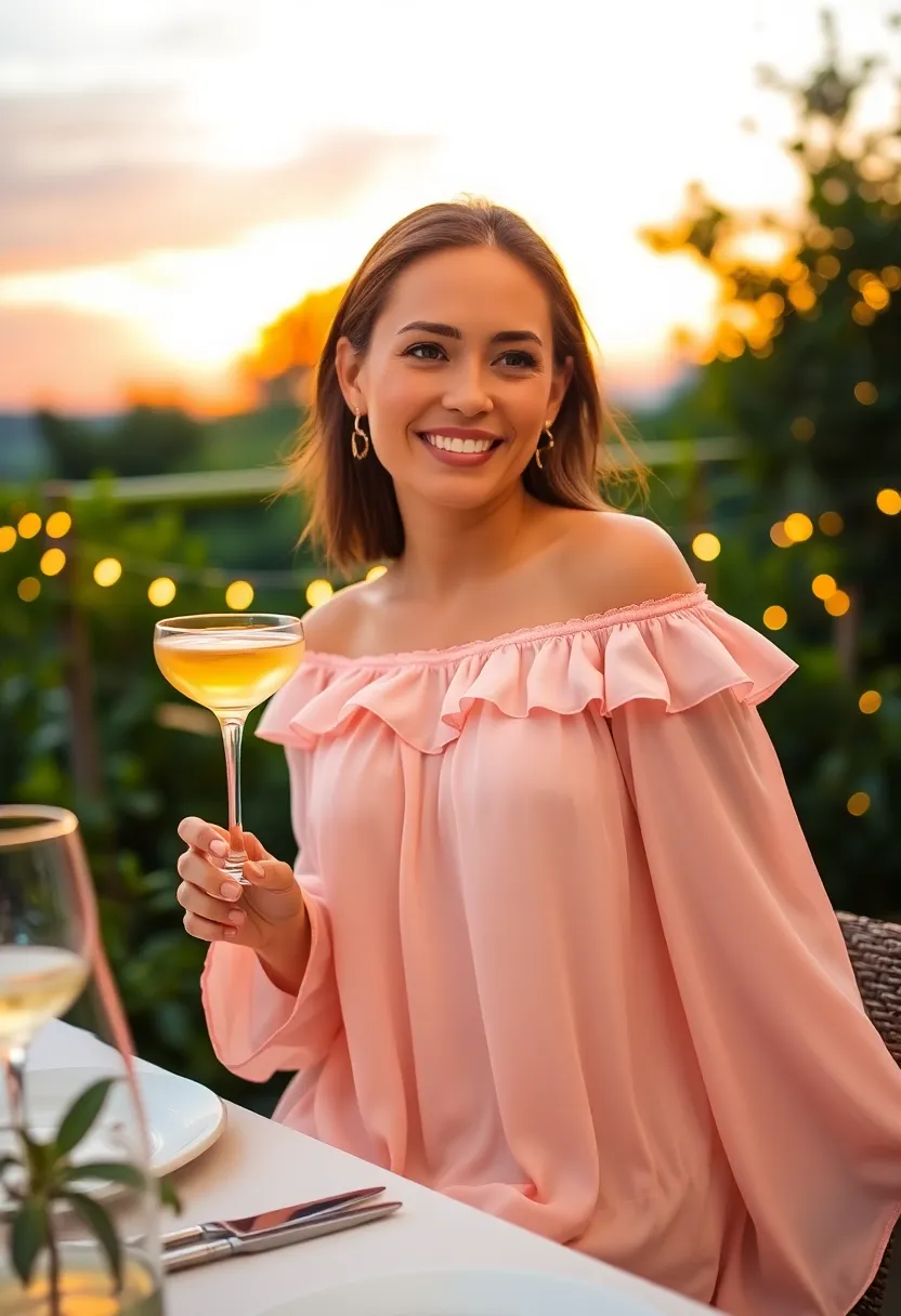 18 Date Night Outfits For Women That Will Make You the Center of Attention (You Won't Believe #7!) - 8. Elegant Off-the-Shoulder Top