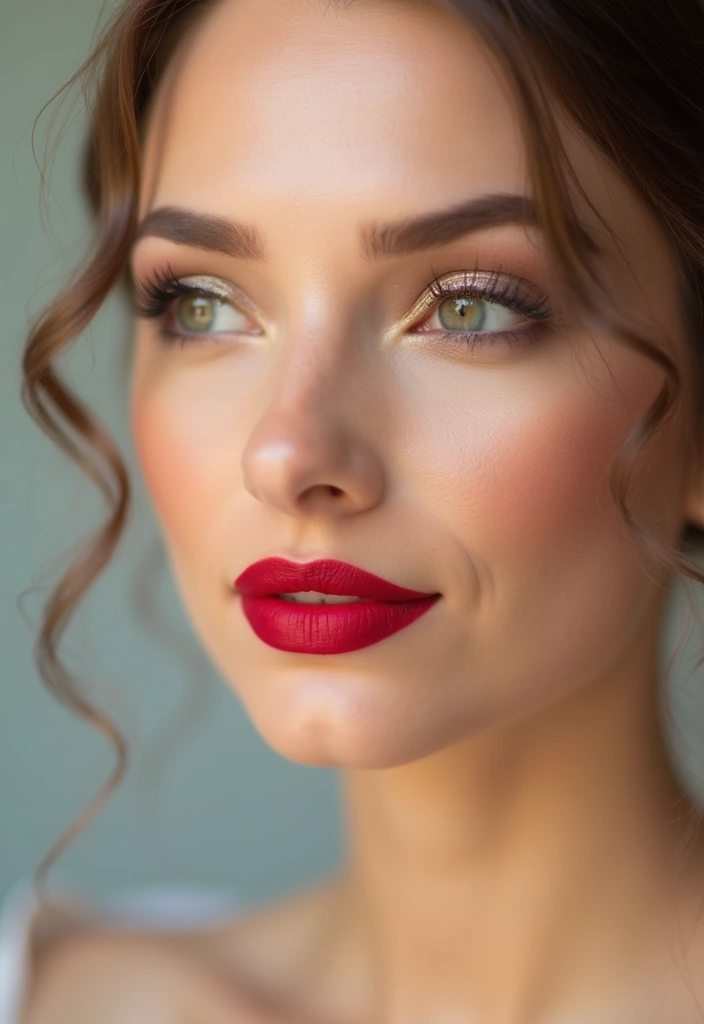 18 Stunning Indian Bridal Makeup Looks That'll Leave You Breathless! - 1. The Timeless Classic Red Lip