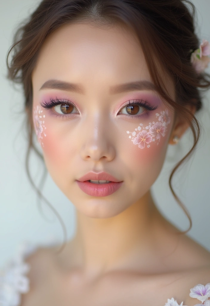18 Stunning Indian Bridal Makeup Looks That'll Leave You Breathless! - 10. Romantic Floral Accents