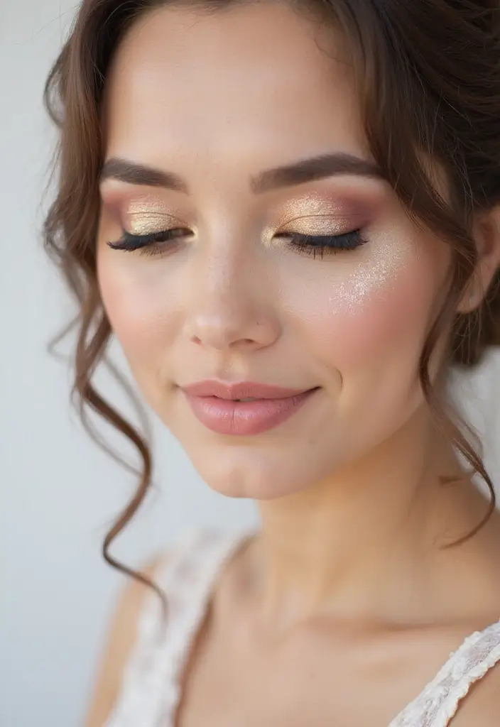 18 Stunning Indian Bridal Makeup Looks That'll Leave You Breathless! - 14. Stunning Combination of Pink and Gold
