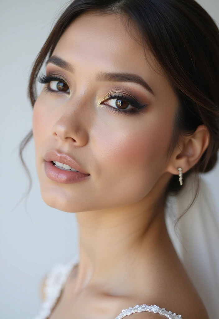 18 Stunning Indian Bridal Makeup Looks That'll Leave You Breathless! - 6. Smoky Eyes with Gold Accents