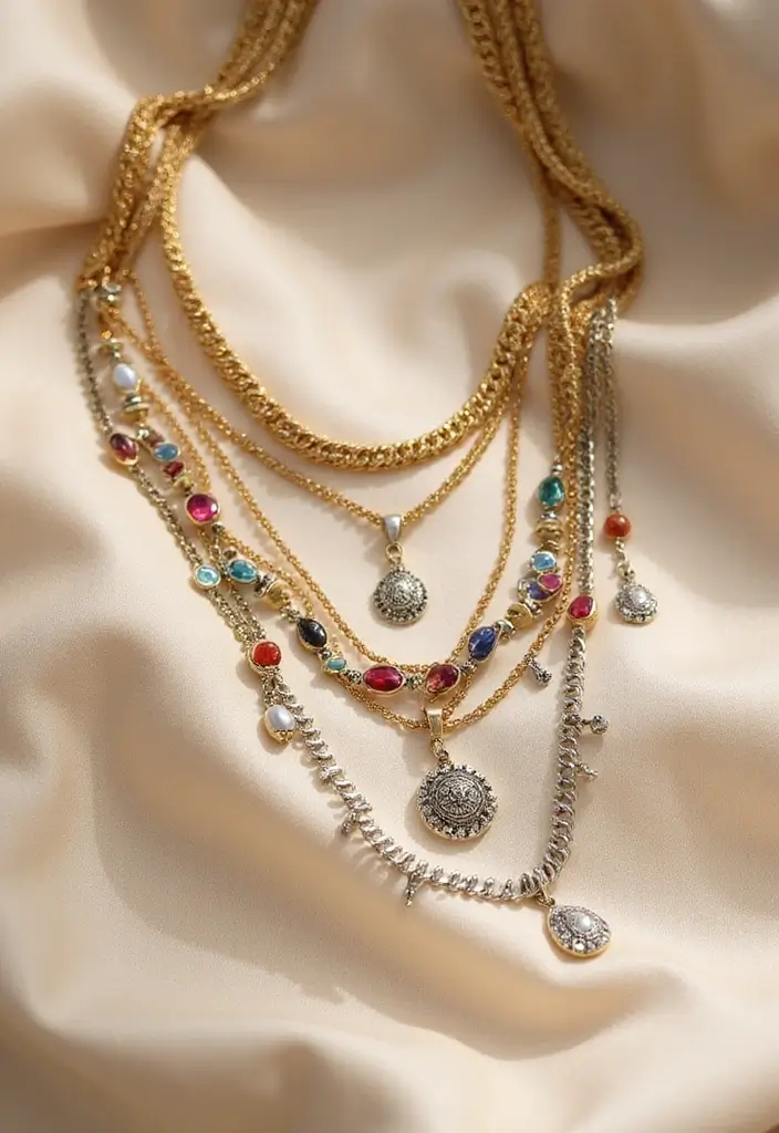 18 Stunning South Indian Bridal Jewellery Aesthetics That Will Leave You Breathless! - 13. The Magic of Layered Necklaces
