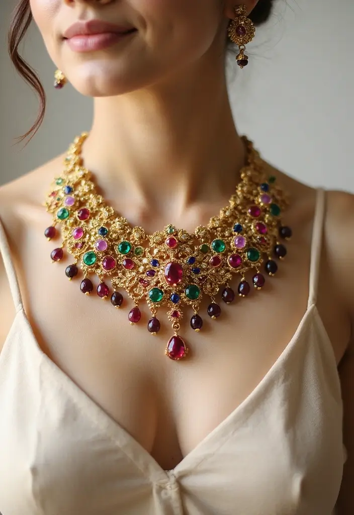 18 Stunning South Indian Bridal Jewellery Aesthetics That Will Leave You Breathless! - 2. The Glamour of Kundan Work