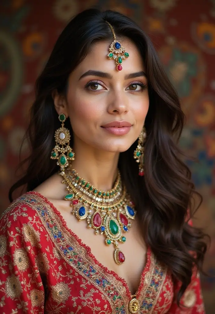 18 Stunning South Indian Bridal Jewellery Aesthetics That Will Leave You Breathless! - 4. The Vibrancy of Gemstone Accents