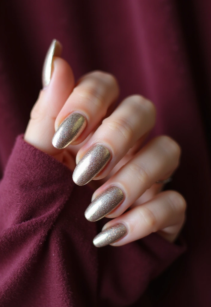 20 Classy Winter Nail Art Designs That Will Make You Stand Out This Season! - 5. Elegant Metallics
