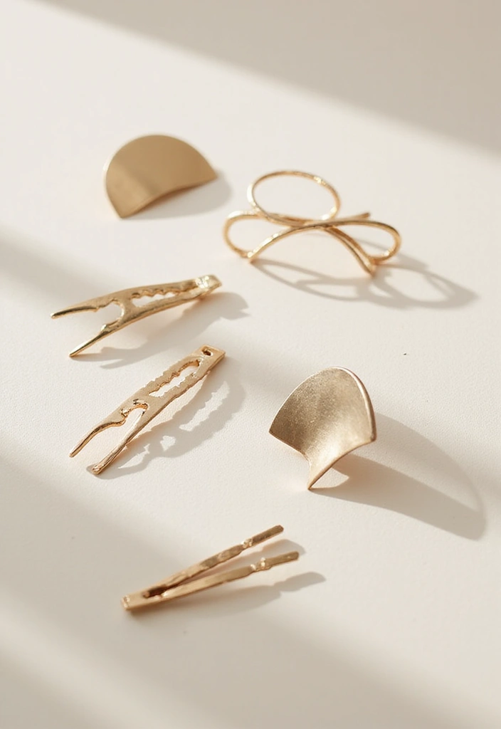 20 Must-Have Hair Accessories for Women That Will Elevate Your Style Instantly! - 11. Minimalist Metallic Accessories