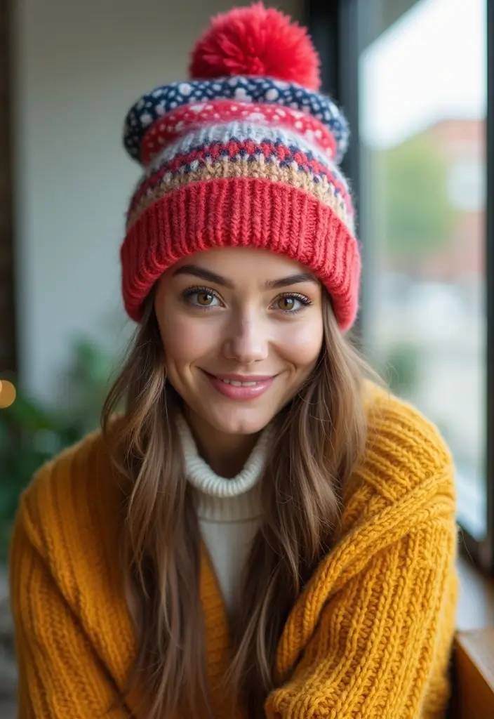 20 Must-Have Hair Accessories for Women That Will Elevate Your Style Instantly! - 19. Colorful Beanies