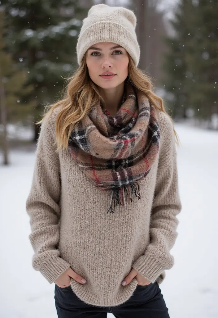 20 Must-Try Oversized Tees for Teens That Instantly Upgrade Your OOTD - 14. Oversized Sweater Tees: Winter Warmth