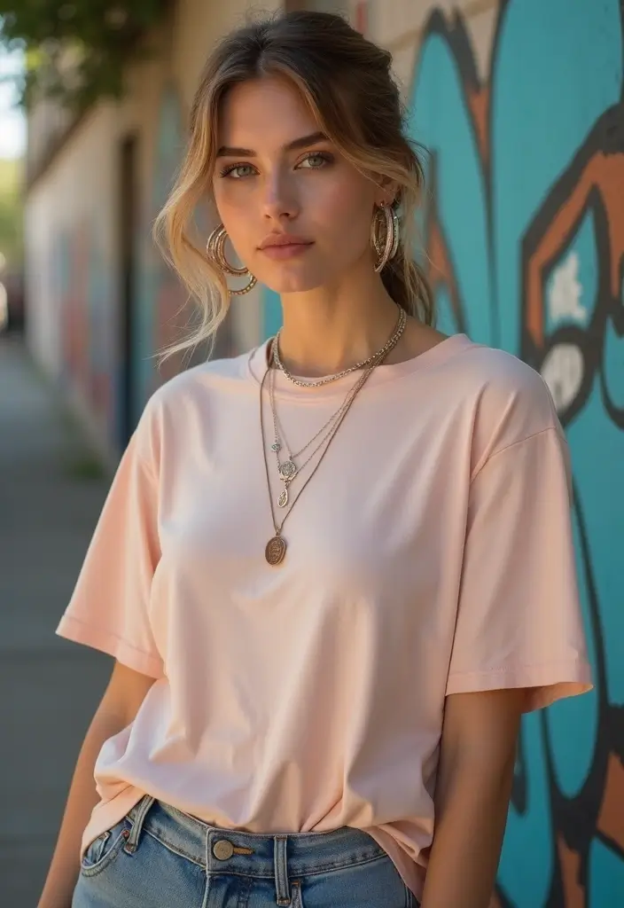 20 Must-Try Oversized Tees for Teens That Instantly Upgrade Your OOTD - 17. Oversized Longline Tees: Effortless Elegance