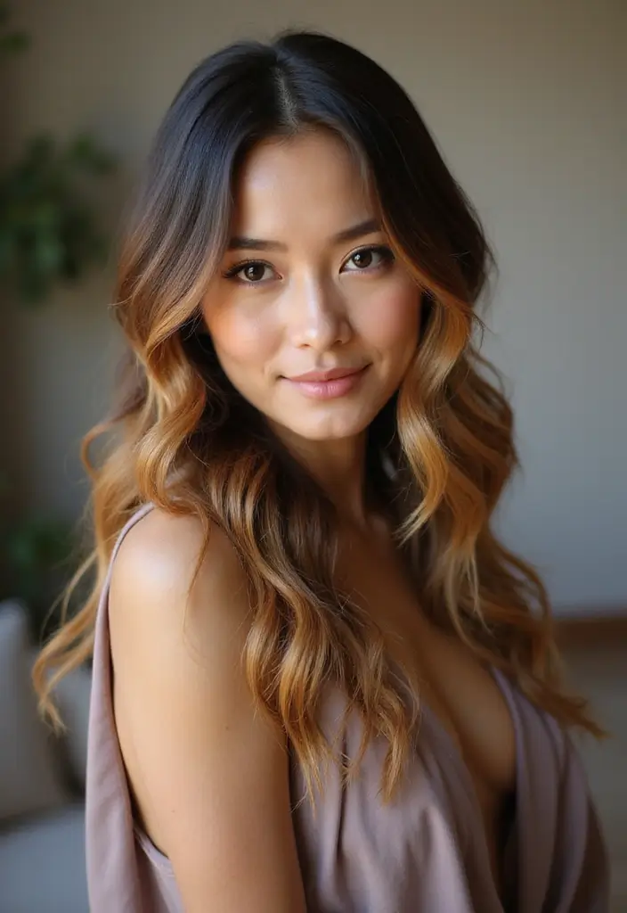 20 Stunning Brunette Hair Colors with Highlights You Must Try This Season! - 12. Ombre with a Twist