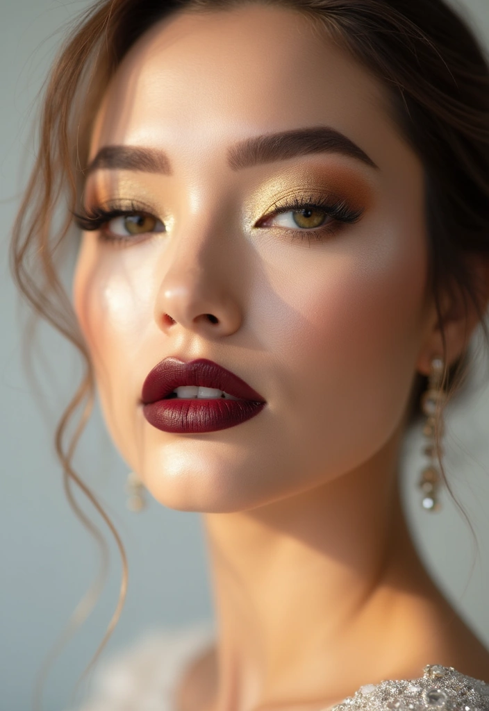 20 Stunning Indian Bridal Makeup Looks That Will Leave You Breathless (You Won't Believe #5!) - 6. The Bold Metallic Shine