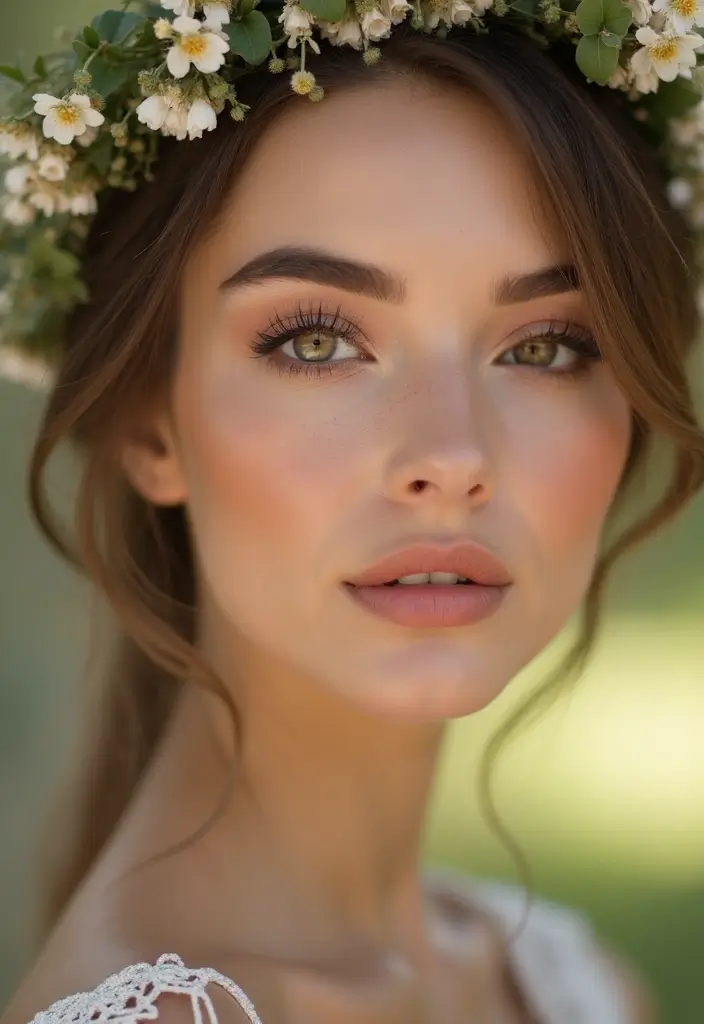 20 Stunning Indian Bridal Makeup Looks That Will Leave You Breathless (You Won't Believe #5!) - 7. Natural Boho Chic