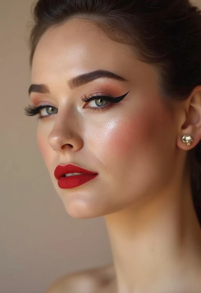 20 Stunning Indian Bridal Makeup Looks That Will Leave You Breathless (You Won't Believe #5!) - 9. Glamorous Vintage Vibe