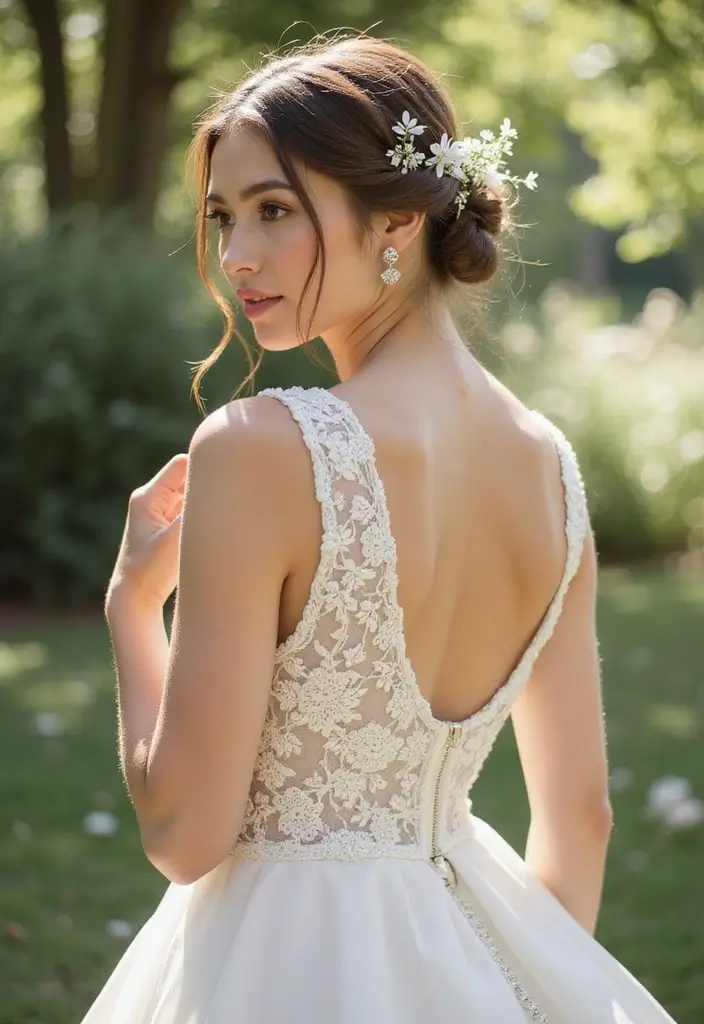 20 Stunning Indian Wedding Hairstyles Every Bride Must Try (You'll Love #3!) - 13. Dainty Twist with Accessories
