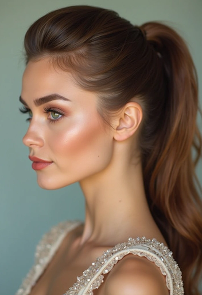 20 Stunning Indian Wedding Hairstyles Every Bride Must Try (You'll Love #3!) - 17. The Retro Ponytail