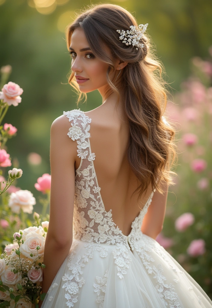 20 Stunning Indian Wedding Hairstyles Every Bride Must Try (You'll Love #3!) - 3. The Half-Up, Half-Down Twist