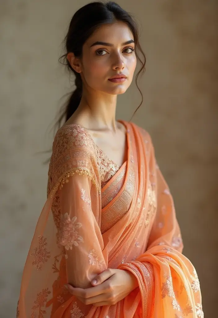 20 Stunning South Indian Bridal Sarees That Will Leave You Breathless! (You Won't Believe #5!) - 10. Striking Chanderi Saree