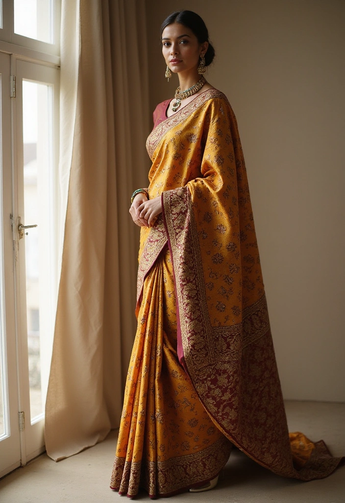 20 Stunning South Indian Bridal Sarees That Will Leave You Breathless! (You Won't Believe #5!) - 2. Elegant Banarasi Silk Saree