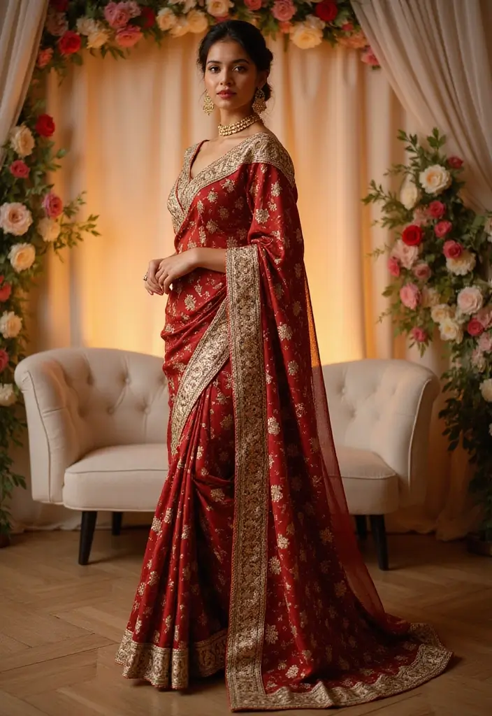 20 Stunning South Indian Bridal Sarees That Will Make You the Star of Your Wedding! - 20. Chic Dhruva Sarees