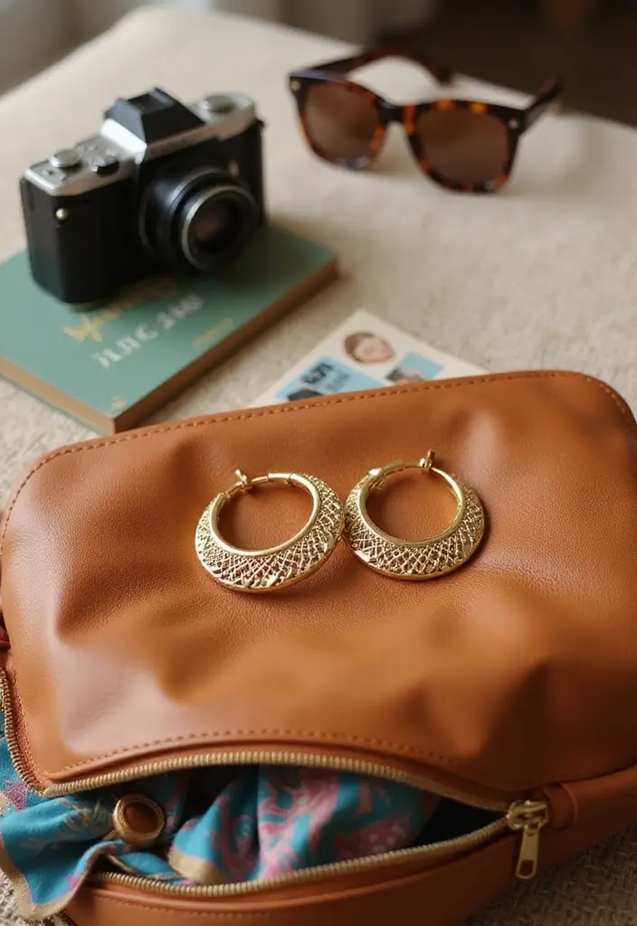 20 Stunning Travel Jewelry Ideas for Women That Will Elevate Your Style on the Go! - 10. Travel-Friendly Hoop Earrings