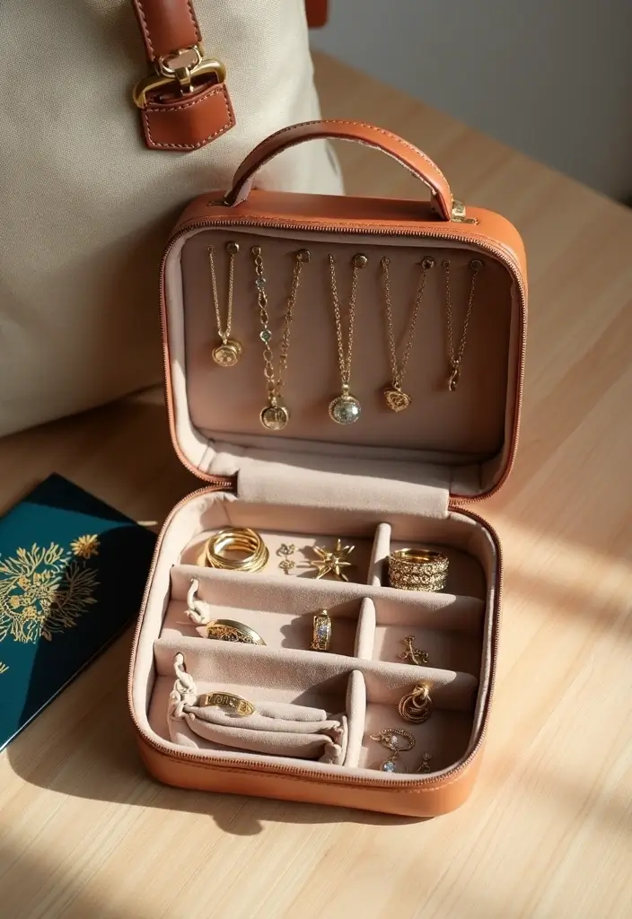 20 Stunning Travel Jewelry Ideas for Women That Will Elevate Your Style on the Go! - 14. Travel Jewelry Case