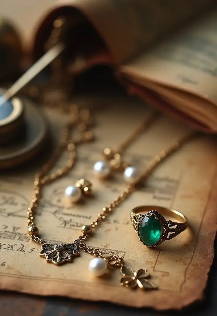 20 Stunning Travel Jewelry Ideas for Women That Will Elevate Your Style on the Go! - 18. Vintage-Inspired Pieces