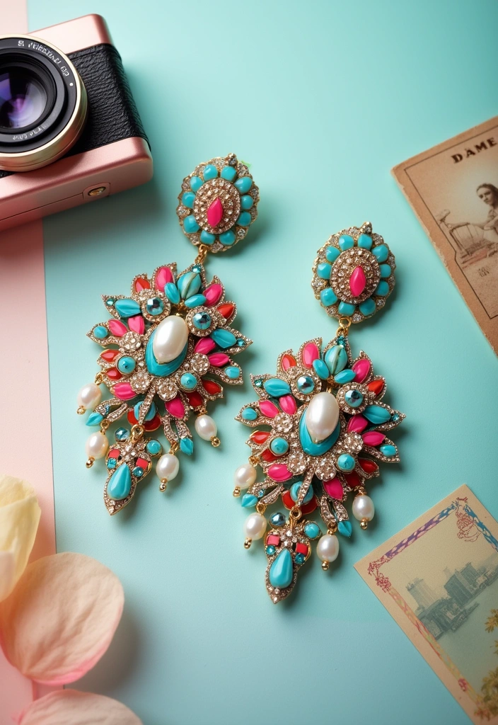 20 Stunning Travel Jewelry Ideas for Women That Will Elevate Your Style on the Go! - 2. Statement Earrings