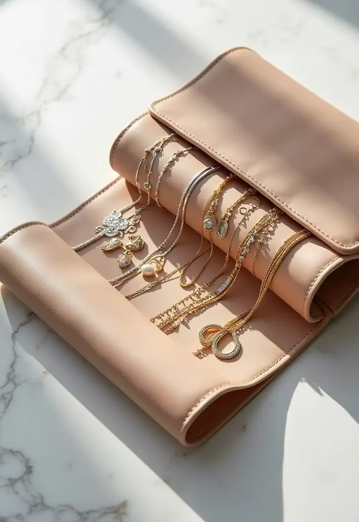 20 Stunning Travel Jewelry Ideas for Women That Will Elevate Your Style on the Go! - 5. Functional Jewelry Roll