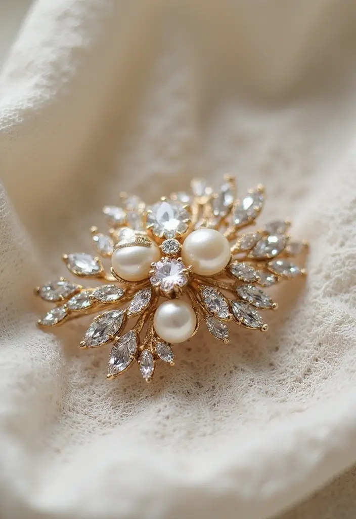 20 Stunning Wedding Jewelry Pieces That Will Make You Say 'I Do!' - 5. Elegant Vintage Brooches