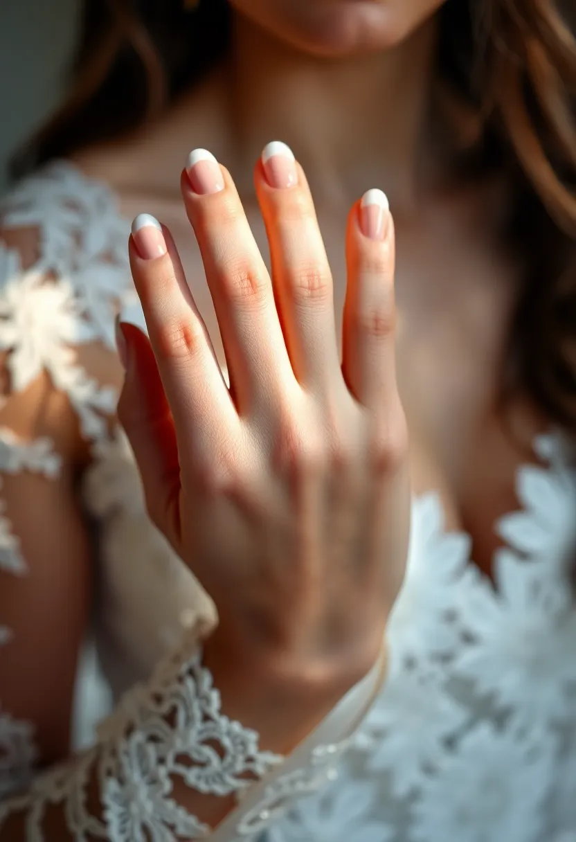20 Stunning Wedding Nail Art Designs for the Modern Indian Bride (Prepare to Be Amazed!) - 18. Classic French Twist