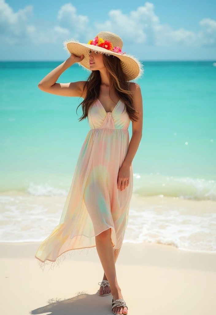 20 Thailand Outfit Ideas That’ll Make You the Star of Every Beach Photo! - 18. Playful Beach Hat