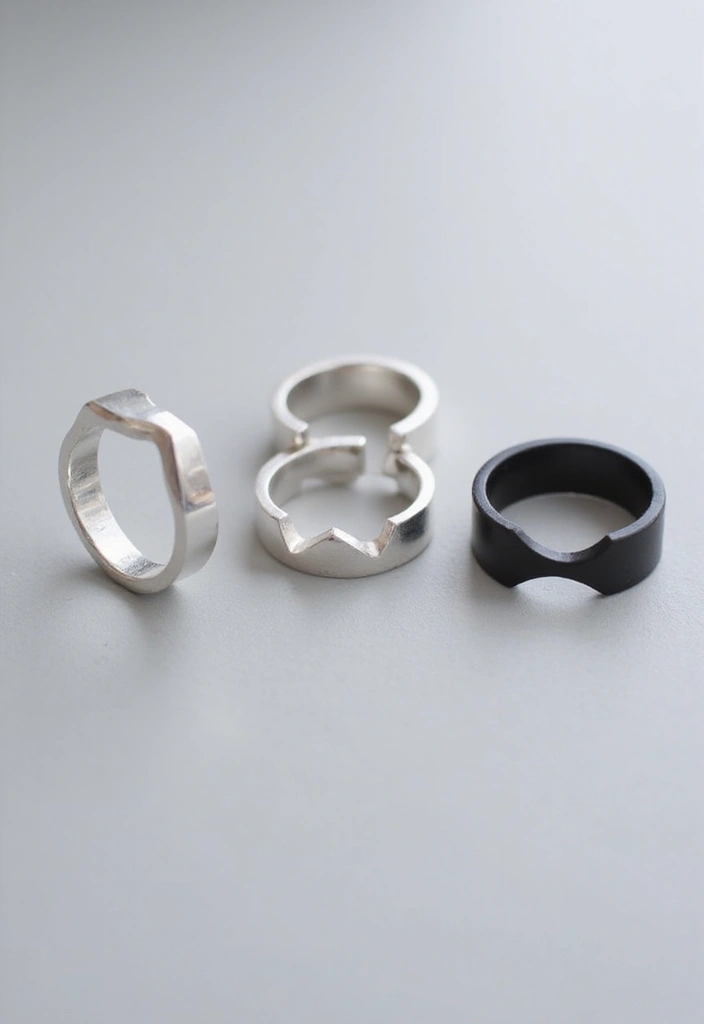 25 Fancy Jewellery Designs That'll Make You the Center of Attention! - 12. Modern Minimalist Rings