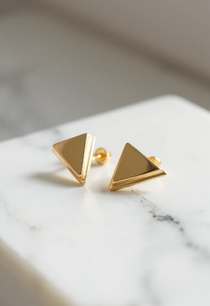 25 Fancy Jewellery Designs That'll Make You the Center of Attention! - 2. Geometric Gold Earrings
