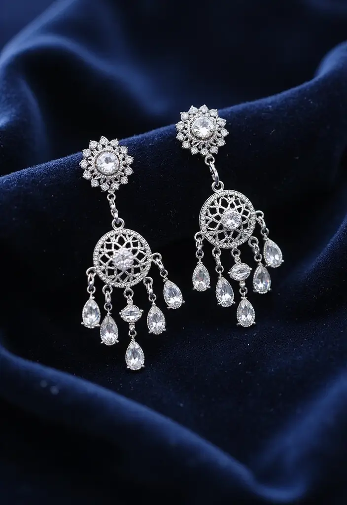 25 Fancy Jewellery Designs That'll Make You the Center of Attention! - 24. Sassy Chandelier Earrings