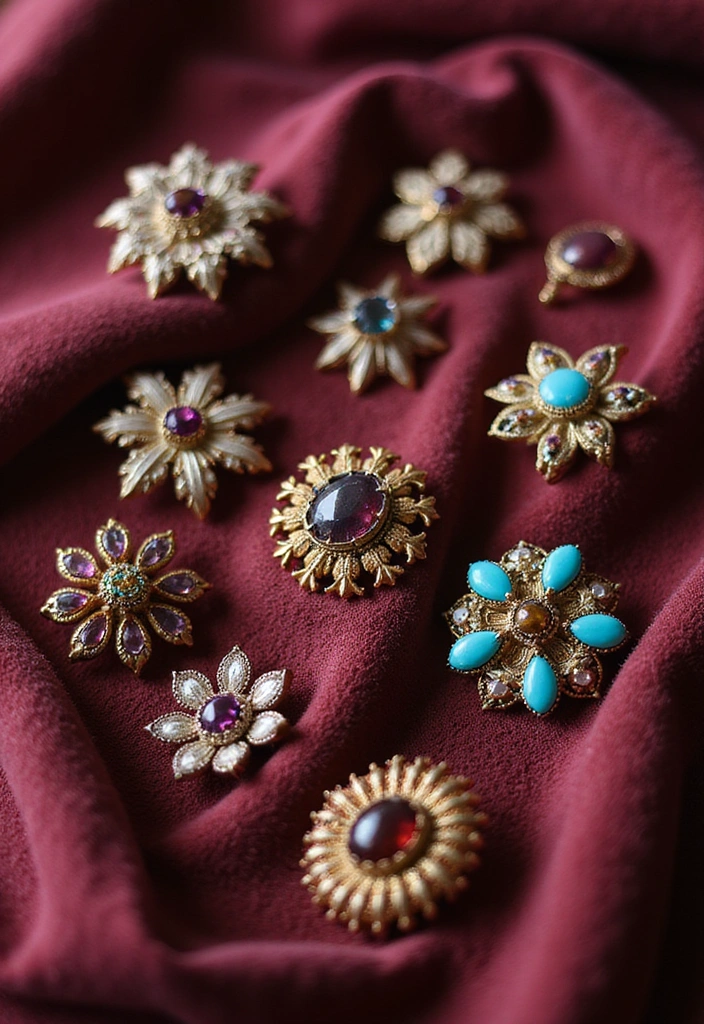 25 Fancy Jewellery Designs That'll Make You the Center of Attention! - 3. Vintage-Inspired Brooches