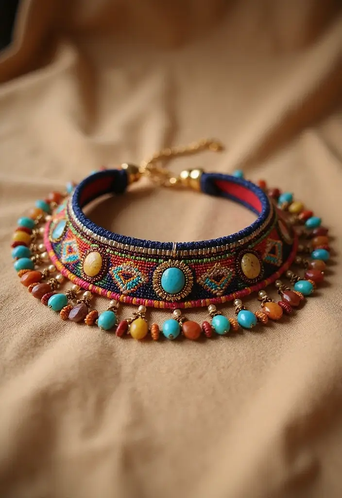25 Fancy Jewellery Designs That'll Make You the Center of Attention! - 8. Ethnic-Inspired Chokers