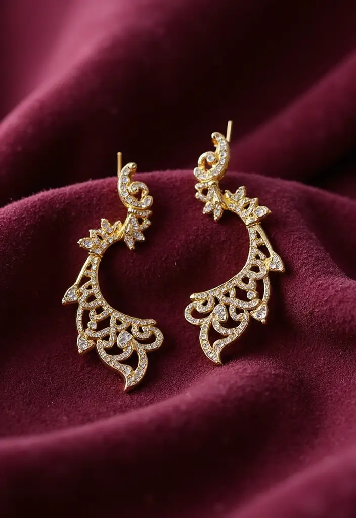 25 Fancy Jewellery Designs That'll Make You the Center of Attention! - 9. Artistic Ear Climbers
