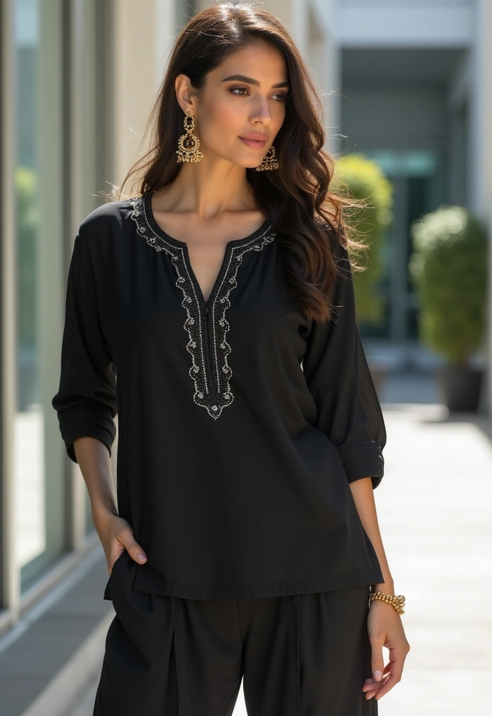 25 Stunning Festive Wear Kurta Sets for Women That Will Steal the Show This Season! - 22. The Power of Monochrome