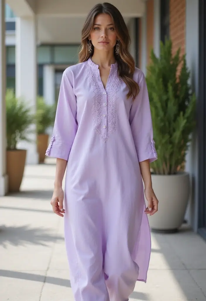 25 Stunning Festive Wear Kurta Sets for Women That Will Steal the Show This Season! - 3. Minimalistic Magic: The Straight Cut Style