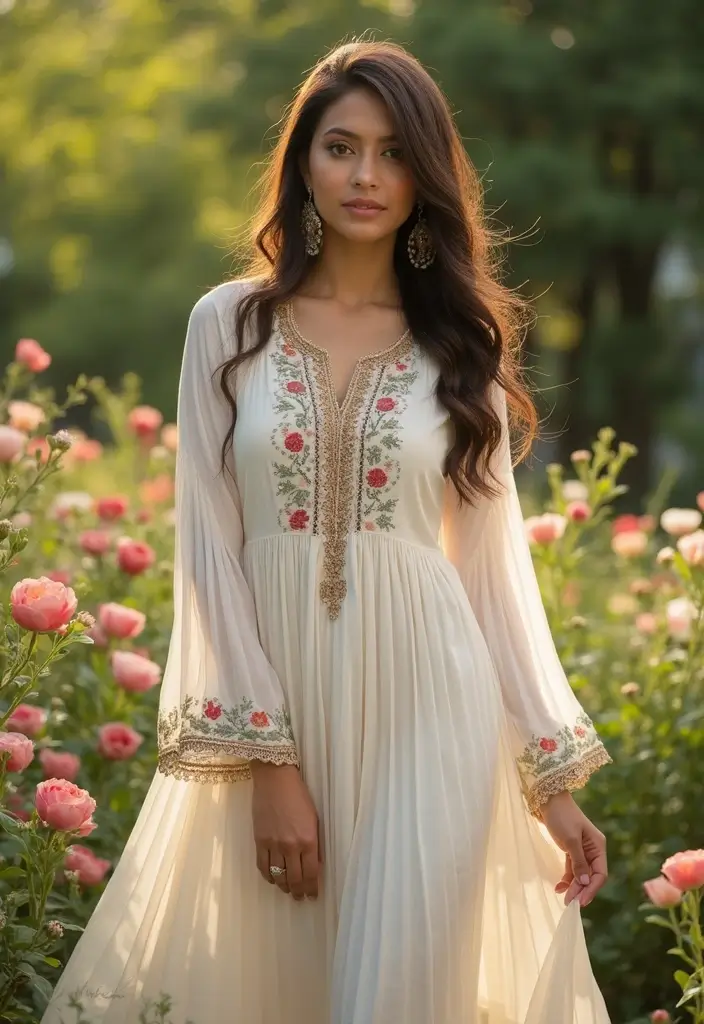 25 Trendy Kurtas Sets for Women That Elevate Everyday Ethnic Wear - 10. Perfectly Pleated: The Pleated Kurta Set