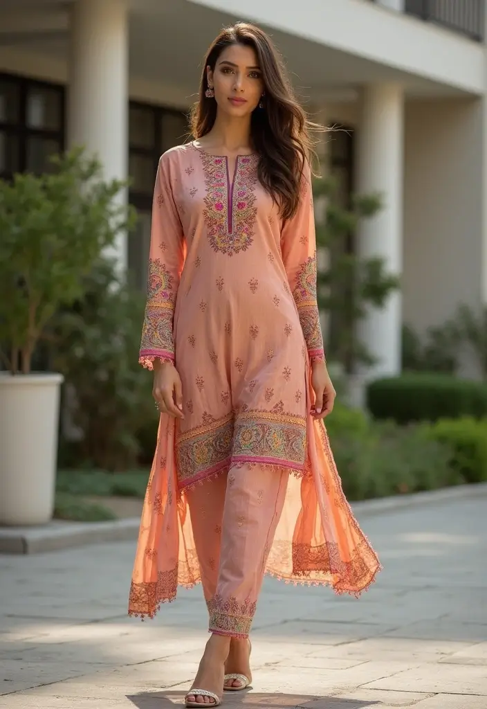 25 Trendy Kurtas Sets for Women That Elevate Everyday Ethnic Wear - 12. Contemporary Cuts: The High-Low Kurta